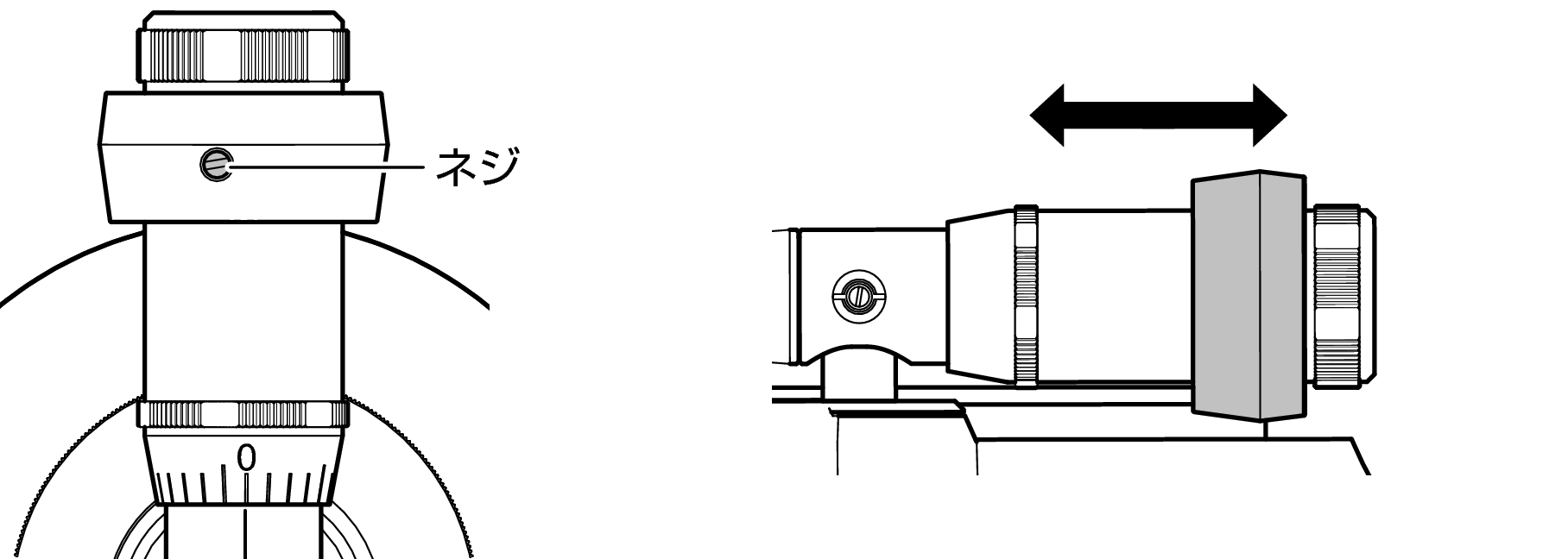 Counterweight screw slide